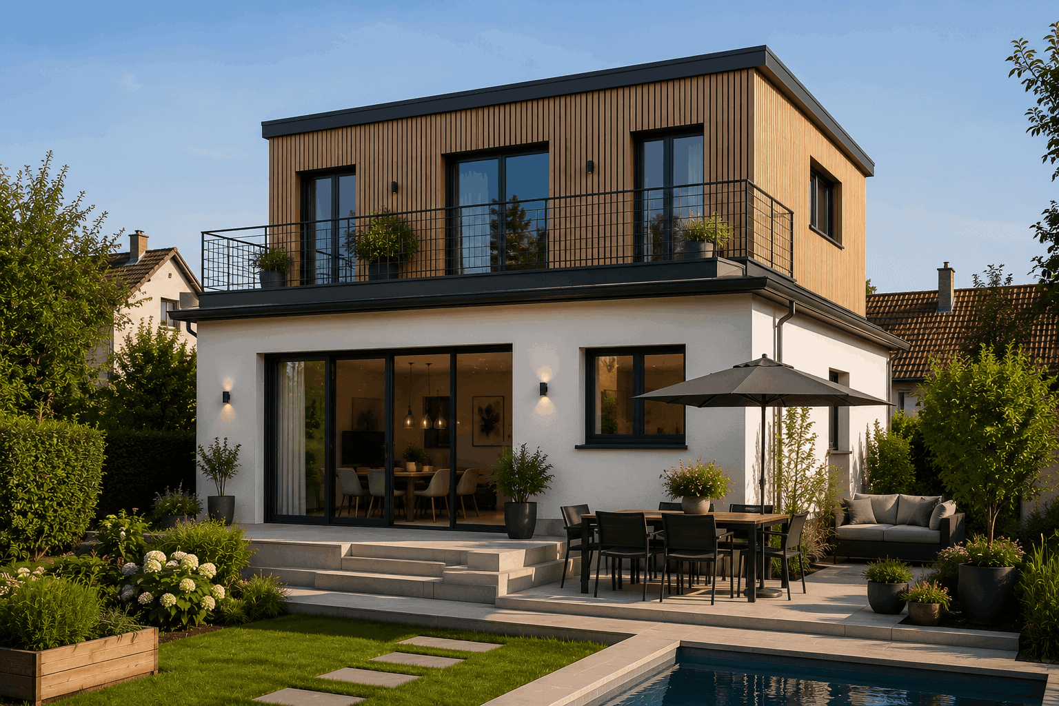 Projet de surélévation de maison moderne réalisé par une entreprise de rénovation et d'extension à Strasbourg