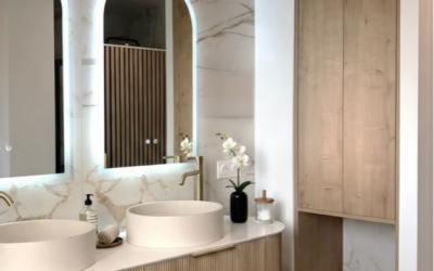 4 meuble sur mesure en niche salle de bain